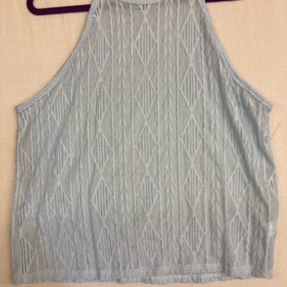 Light blue Boxy Ribbed Tank Top Women’s 2xl new without tags
